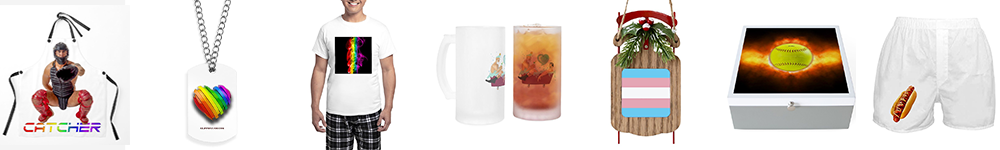 SJ Store (powered by Cafe Press) where we sell items with designs on shirts, mugs, posters, stickers, and more.